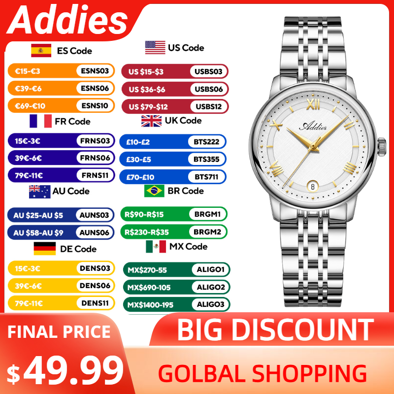 Luxury Watch - Addies Yeni Lüks Kadın Saatleri 31mm
