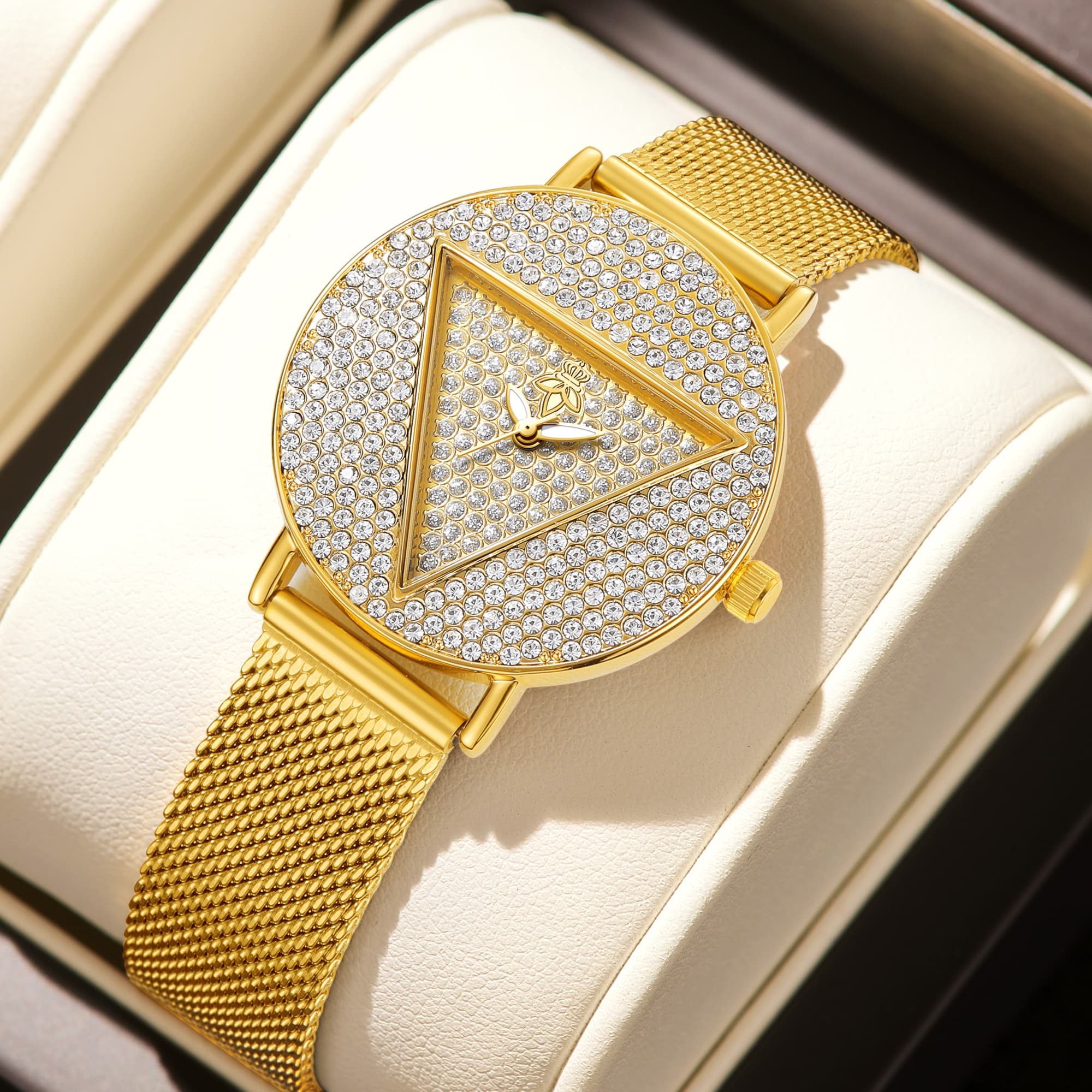 Watch Triangle Luxury - YaLaLuSi Lüks Altın Bayan Kol Saati