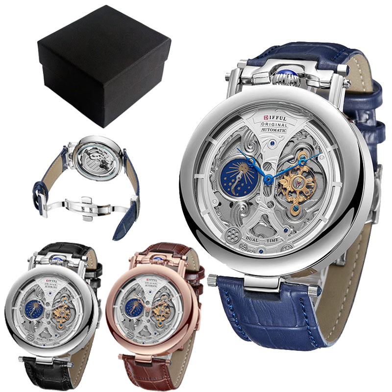 Luxury Watch On Sale - DIFFUL Lüks Büyük İskelet Kadranlı Ay