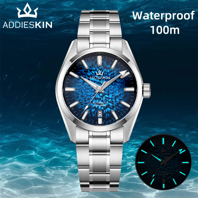 Exhibition Movement Display - AddiesKin K003 Erkek Mekanik Saat Sunray