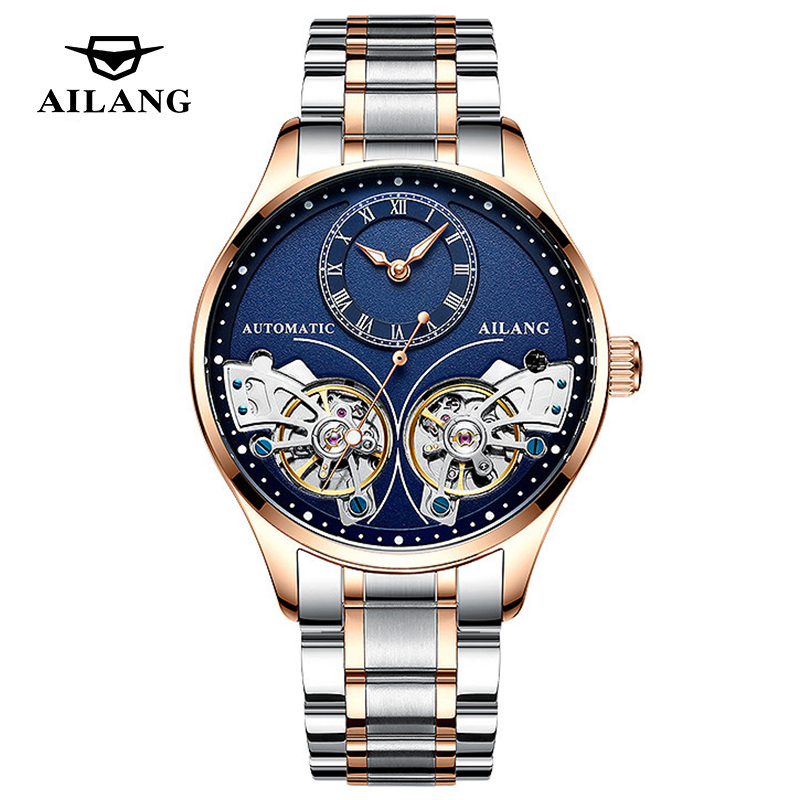 Automatic Pilot Watch - AILANG Yepyeni Moda Çift Tourbillon Izle