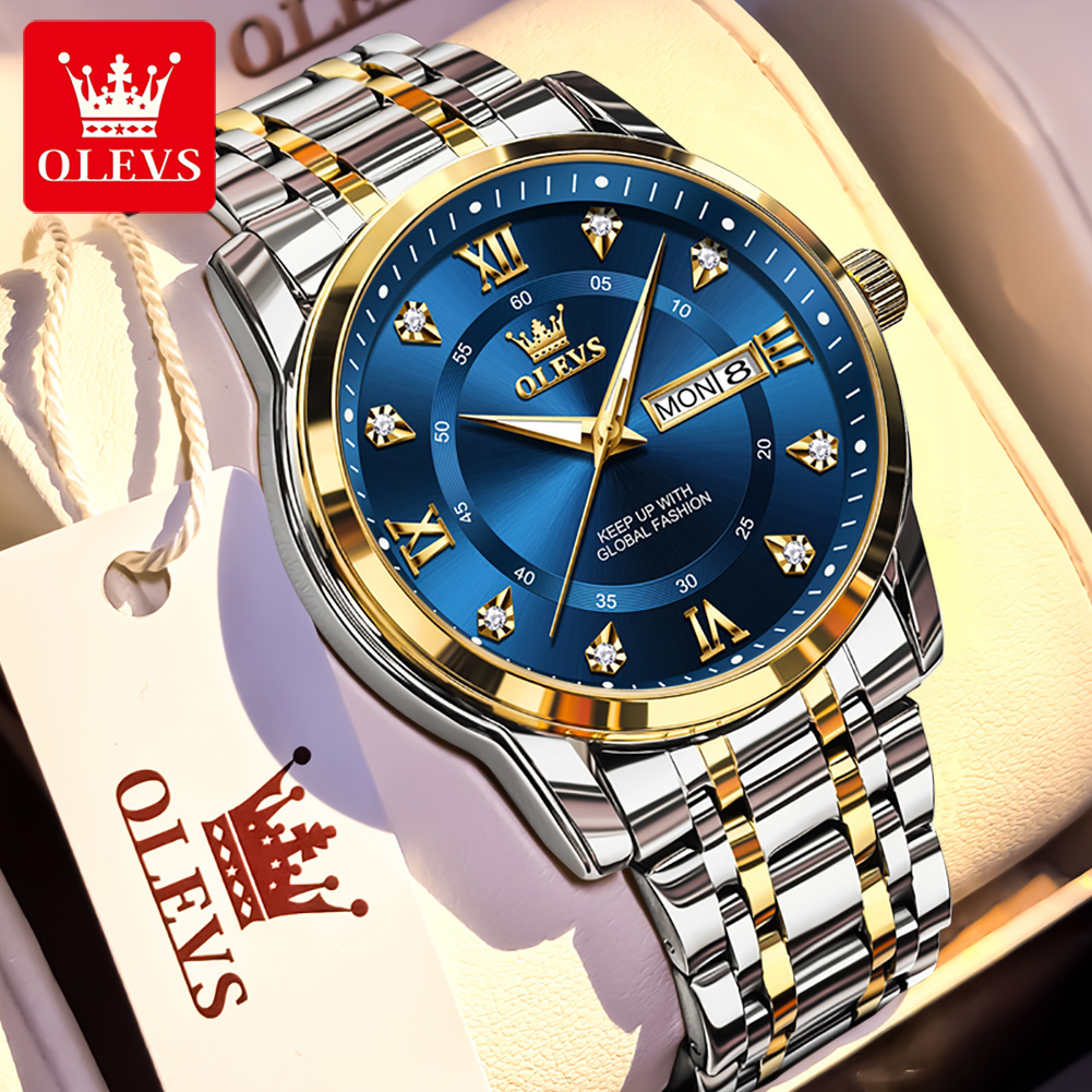 Luxury Watch Uk - OLEVS Marka Moda erkek saatler paslanmaz