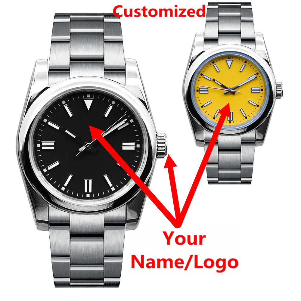 Luxury Watch Uk - Özel Logo Erkek Saati Safir Lüks