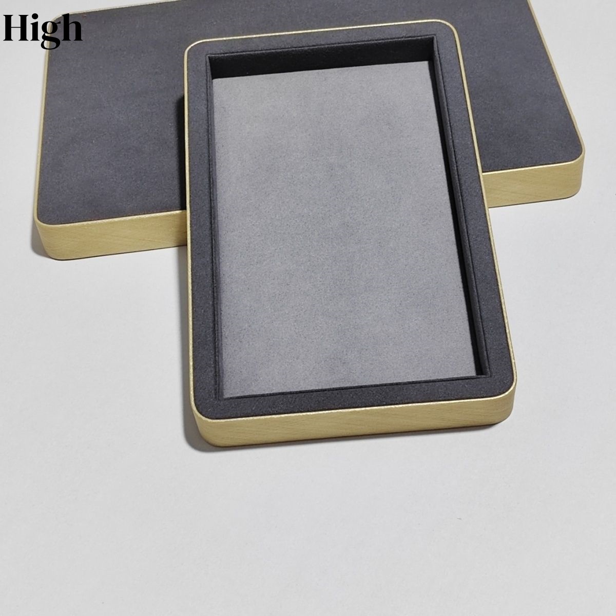 Luxury Watch Photo - Metal Kenarlı Gri Süet Deri Takı