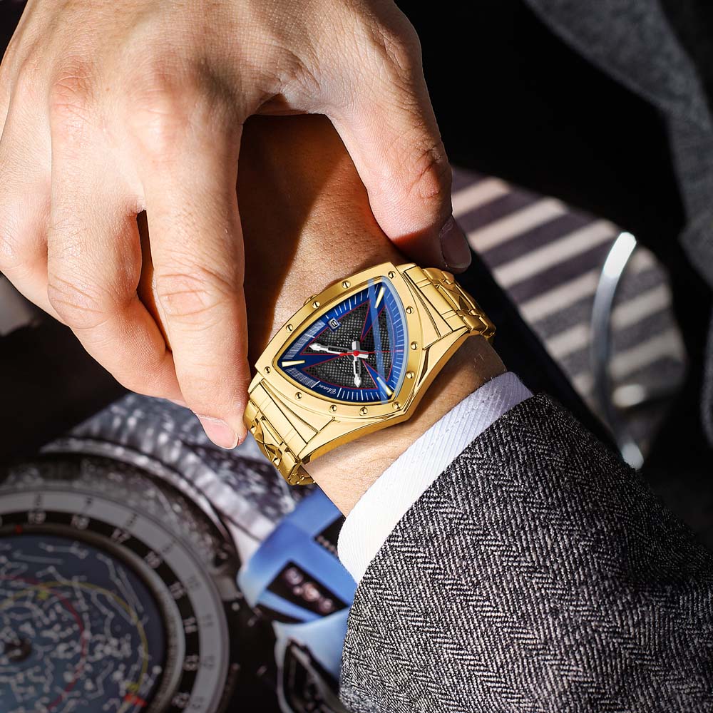 Watch Triangle Luxury - CHENXI Lüks erkek saati Kuvars Kol