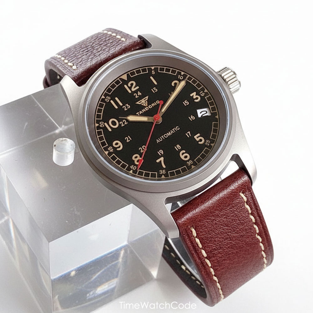Automatic Pilot Watch - Özelleştirilmiş Saat Titanyum NH35A Otomatik Erkek