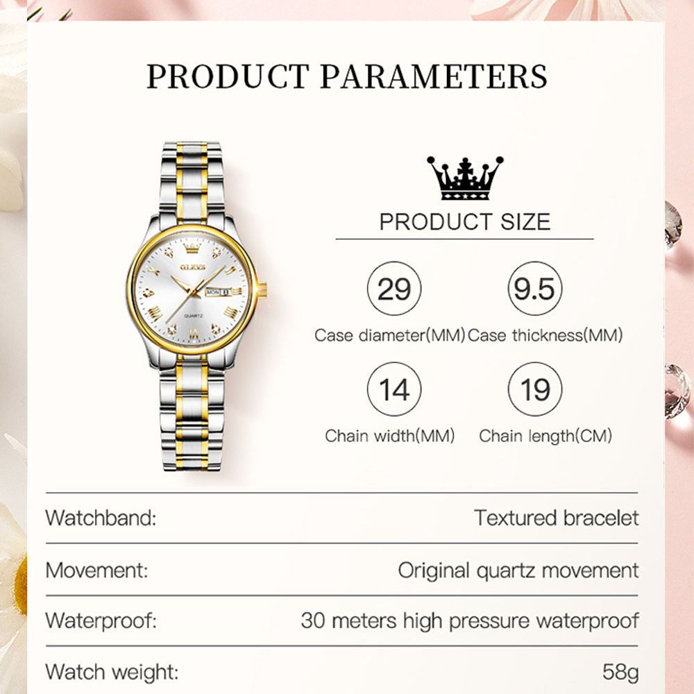 OLEVS 5563 yeni moda kadınlar  - Luxury Watch With Leather Strap incelemesi ve fiyatı