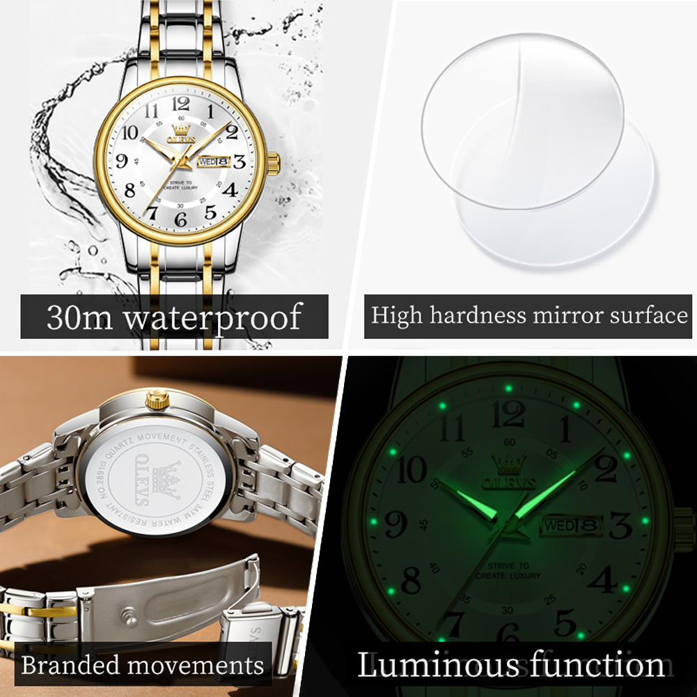 OLEVS 2891 Lüks Marka Moda kad - Luxury Watch Cheap incelemesi ve fiyatı