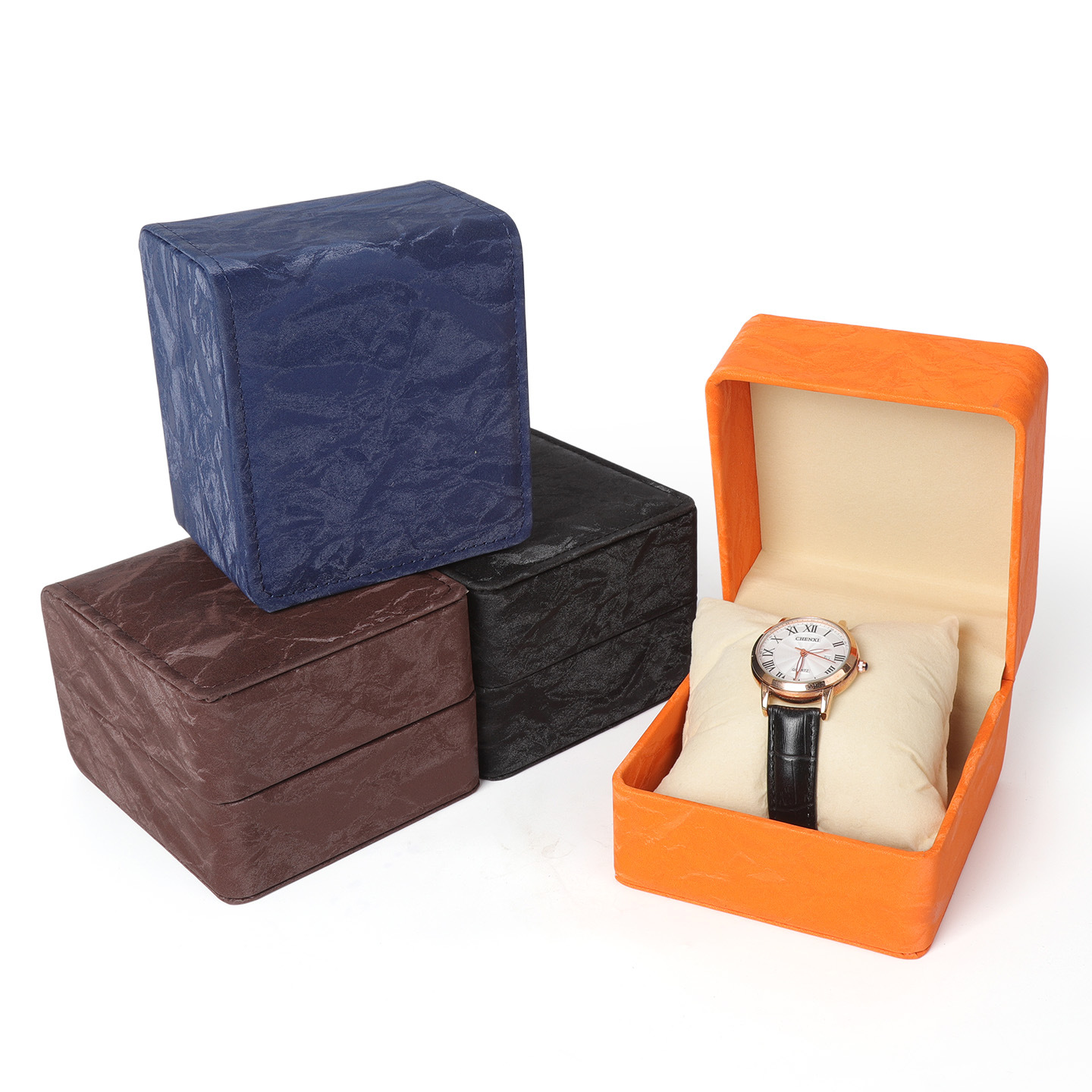 Yuvarlak Köşeli PU Saat Kutusu - Luxury Watch Packaging Box incelemesi ve fiyatı