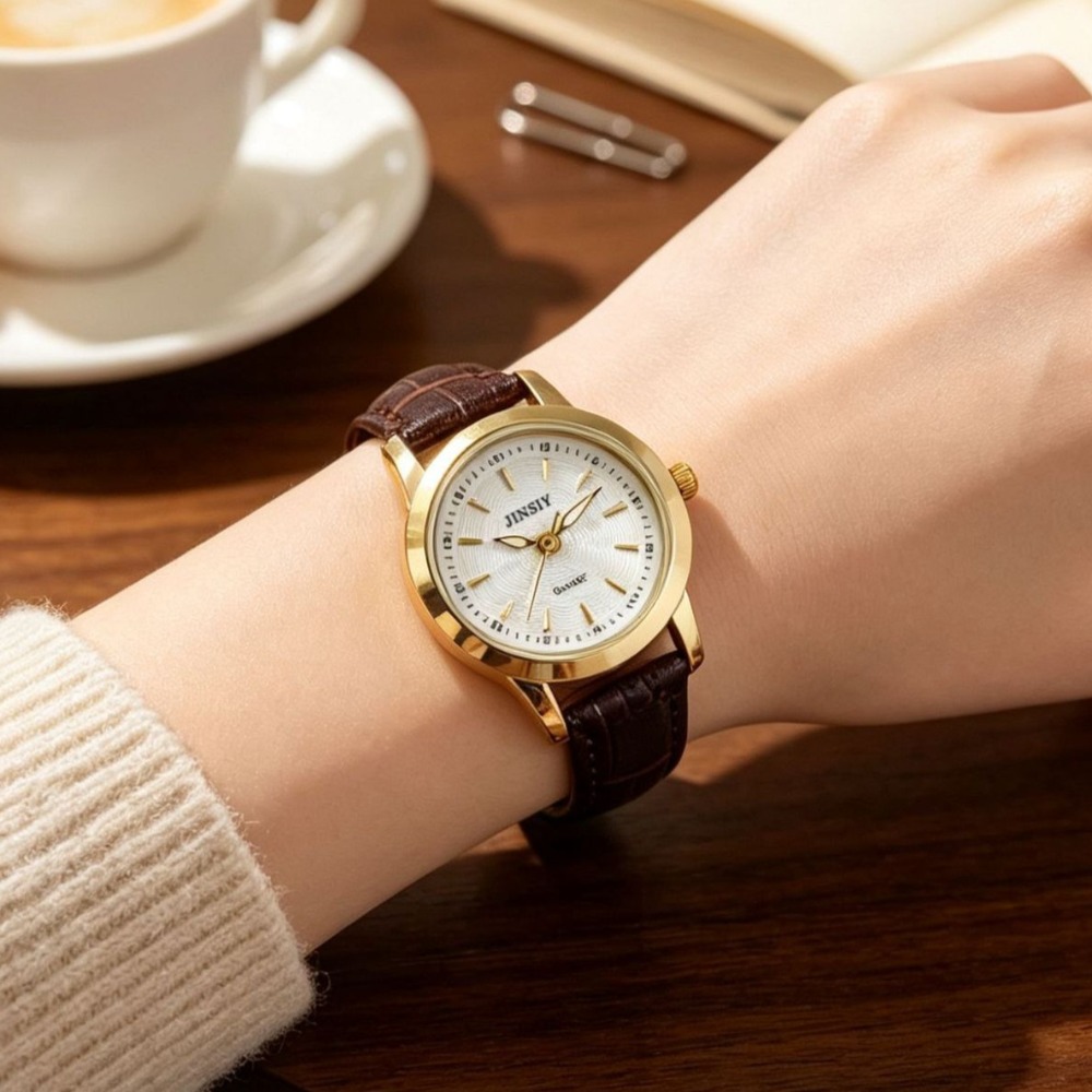 Moda Deri Kayışlı Kuvars Saat  - Luxury Watch With Leather Strap incelemesi ve fiyatı
