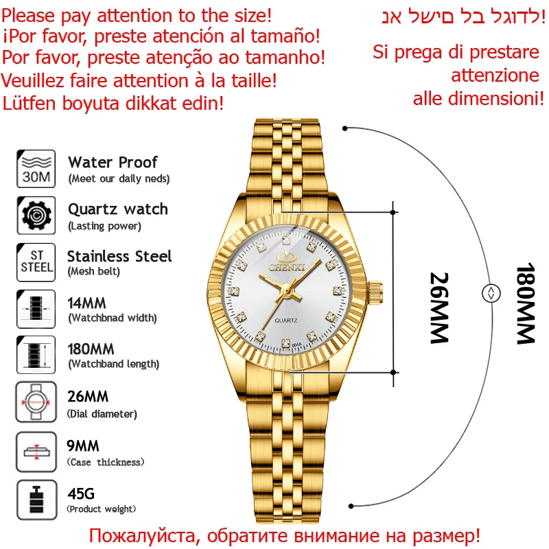 CHENXI Çok Satan Lüks Kadın Al - Luxury Watch On Sale incelemesi ve fiyatı