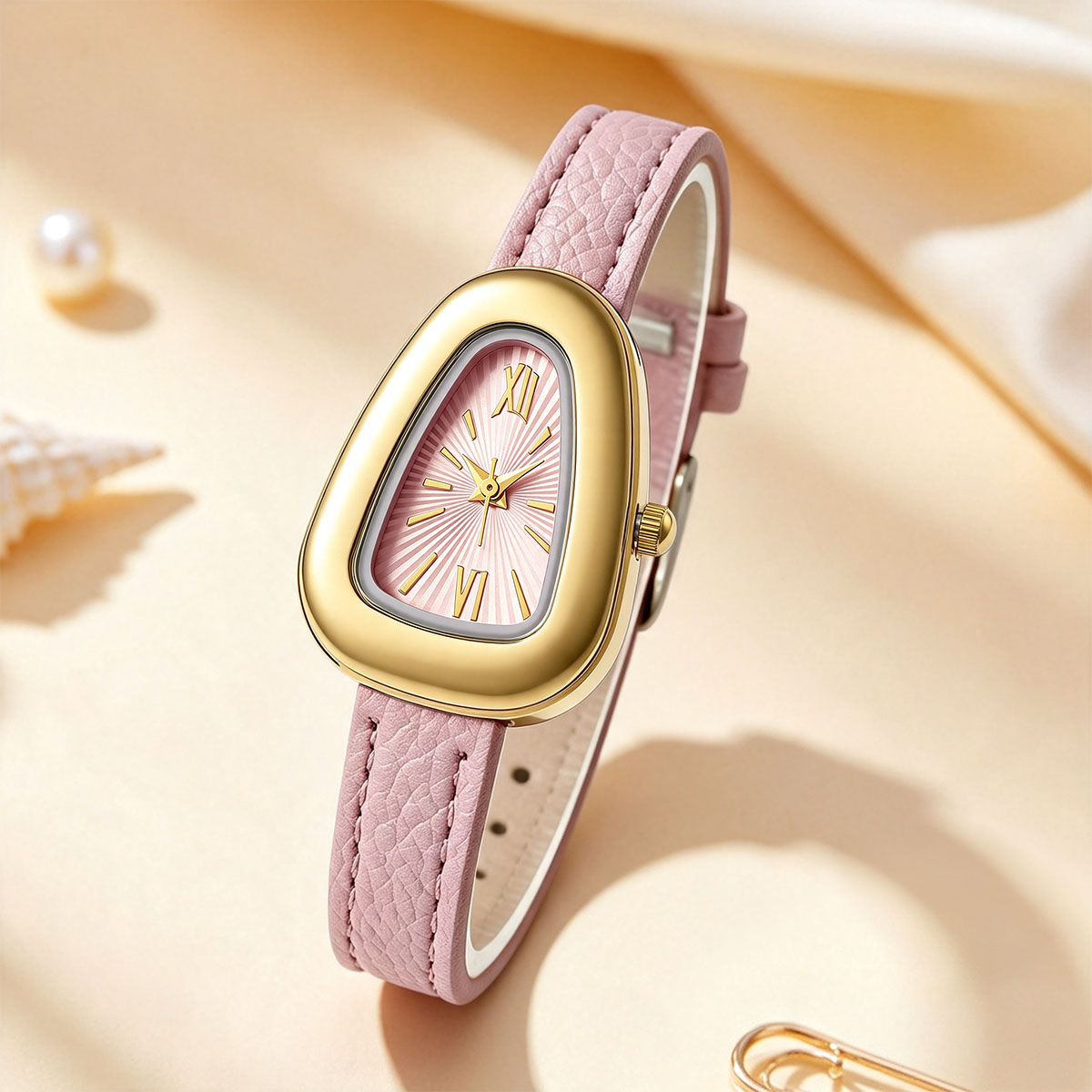 Düzensiz Oval Kuvars Saatler R - Watch Triangle Luxury incelemesi ve fiyatı