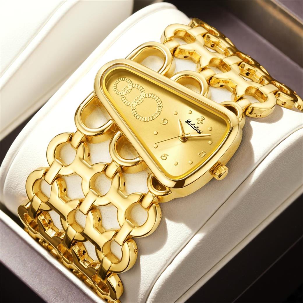 YaLaLuSi Kadın Üçgen Altın Kol - Watch Triangle Luxury incelemesi ve fiyatı