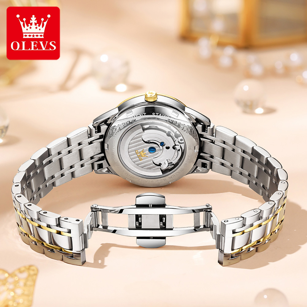 OLEVS kadın saatler lüks altın - Automatic Pilot Watch incelemesi ve fiyatı