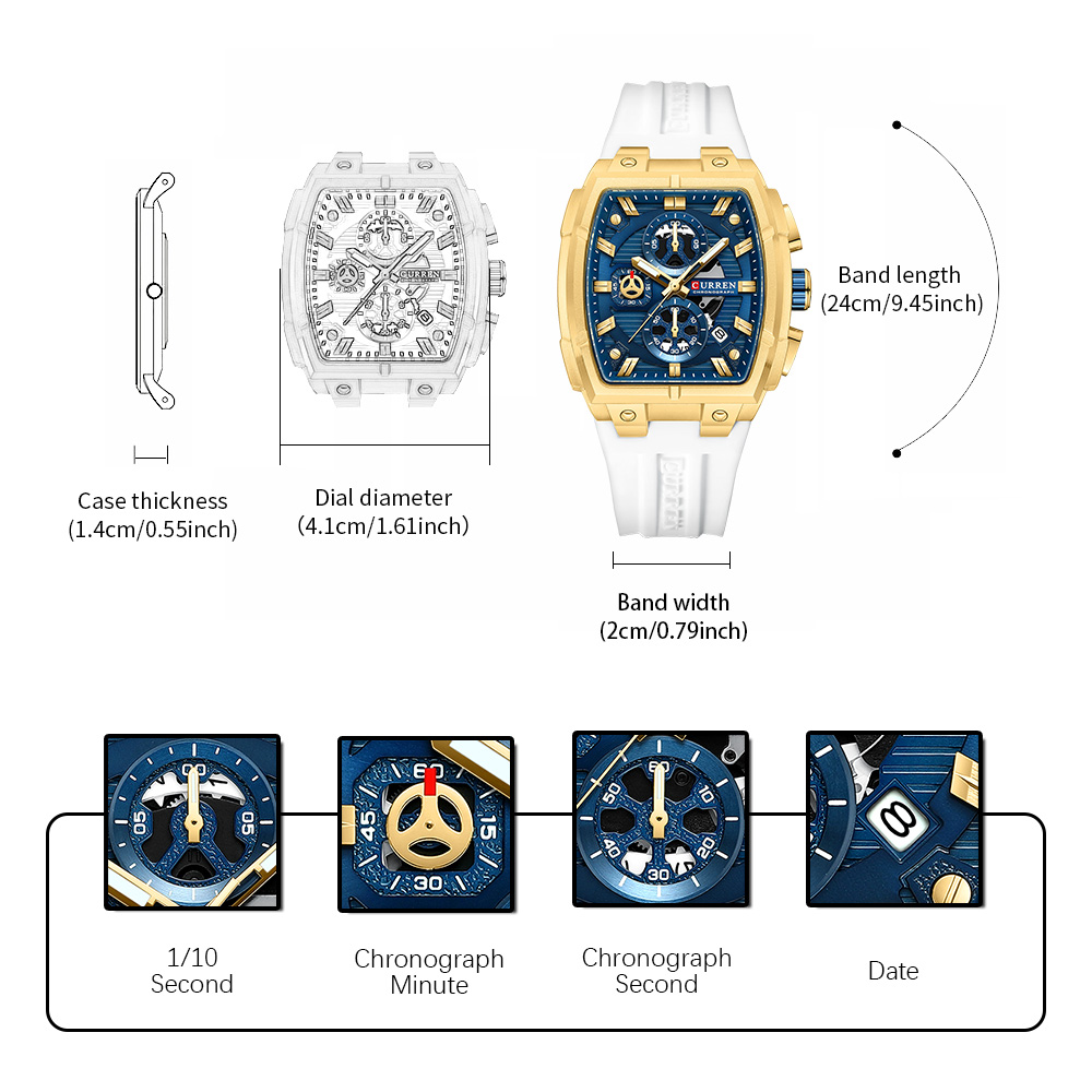 CURREN Lüks Vintage Erkek Spor - Luxury Watch Uk incelemesi ve fiyatı