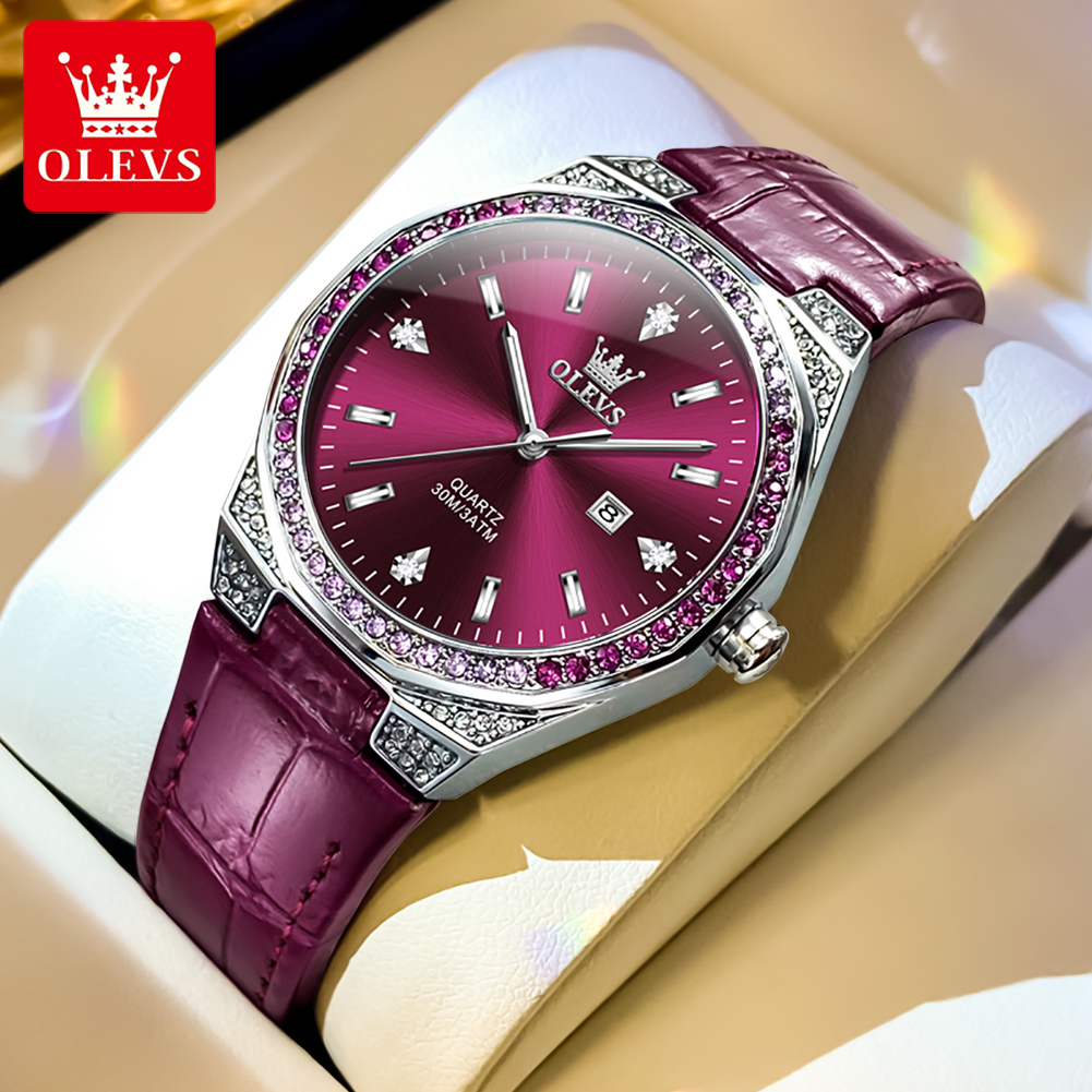 OLEVS Orijinal kadın Saatler E - Luxury Watch With Leather Strap incelemesi ve fiyatı