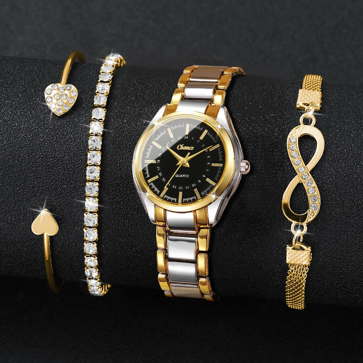 4 adet zarif kadın saatler bil - Luxury Watch Packaging Box incelemesi ve fiyatı