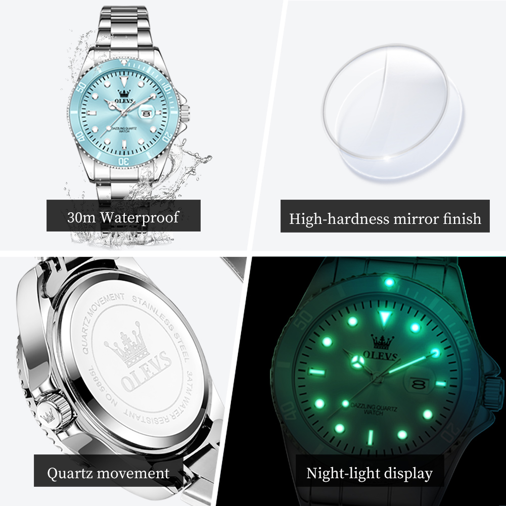 OLEVS Lüks Paslanmaz Çelik Su  - Luxury Watch Cheap incelemesi ve fiyatı
