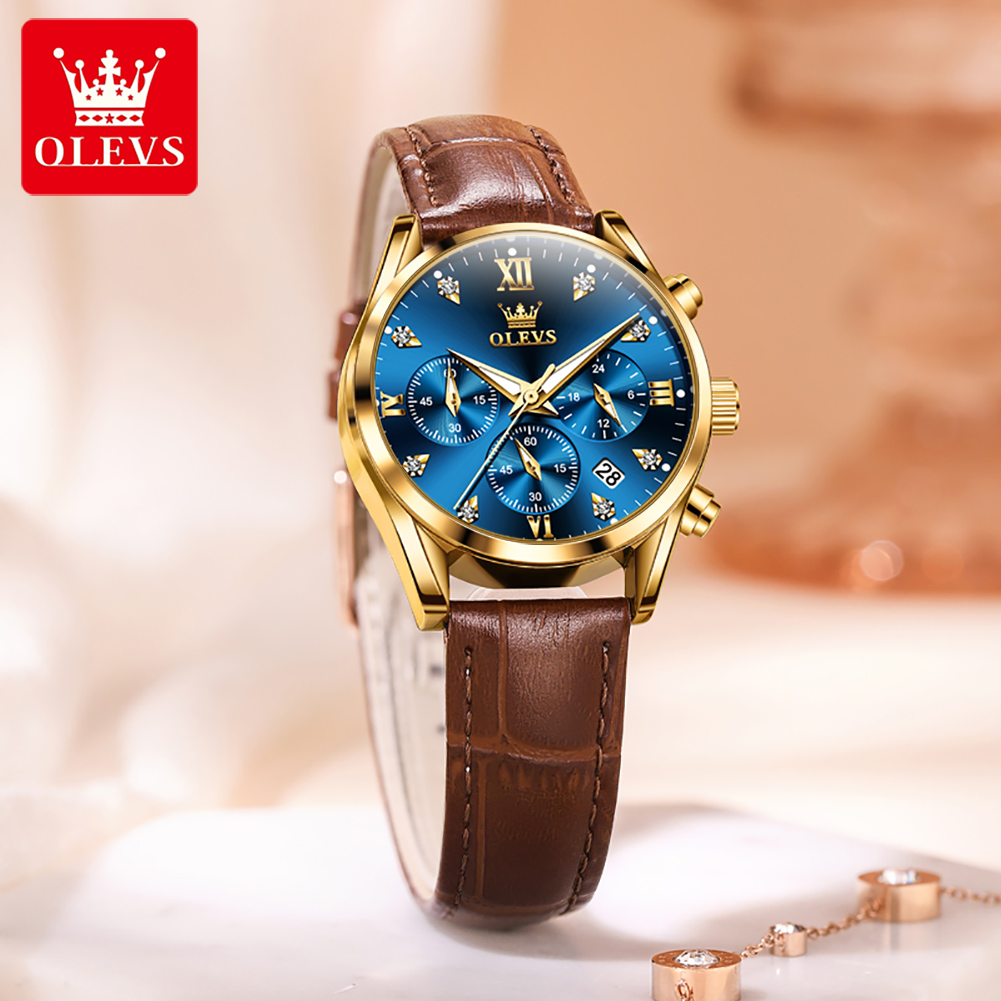 OLEVS 5523 Orijinal Marka kadı - Luxury Watch With Leather Strap incelemesi ve fiyatı