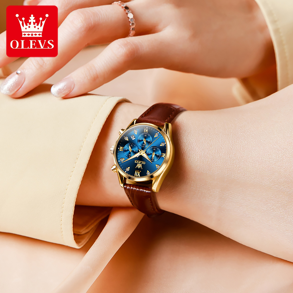 OLEVS 5523 Orijinal Marka kadı - Luxury Watch With Leather Strap incelemesi ve fiyatı