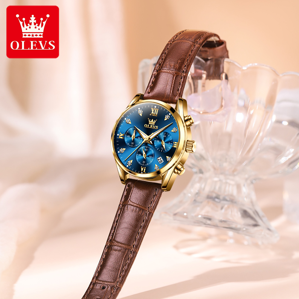 OLEVS 5523 Orijinal Marka kadı - Luxury Watch With Leather Strap incelemesi ve fiyatı