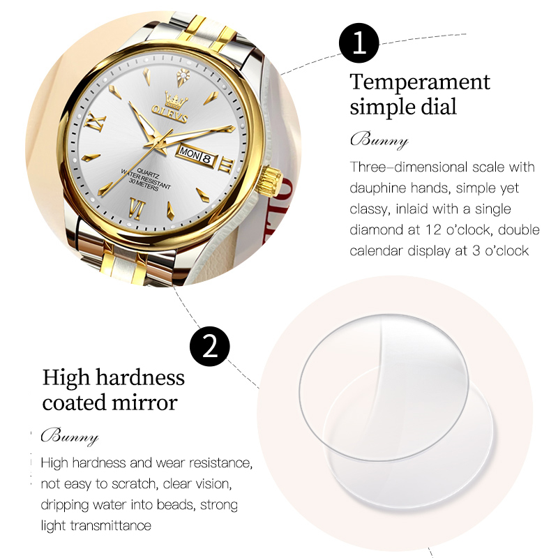 OLEVS 9806 klasik kadın saatle - Luxury Watch Cheap incelemesi ve fiyatı