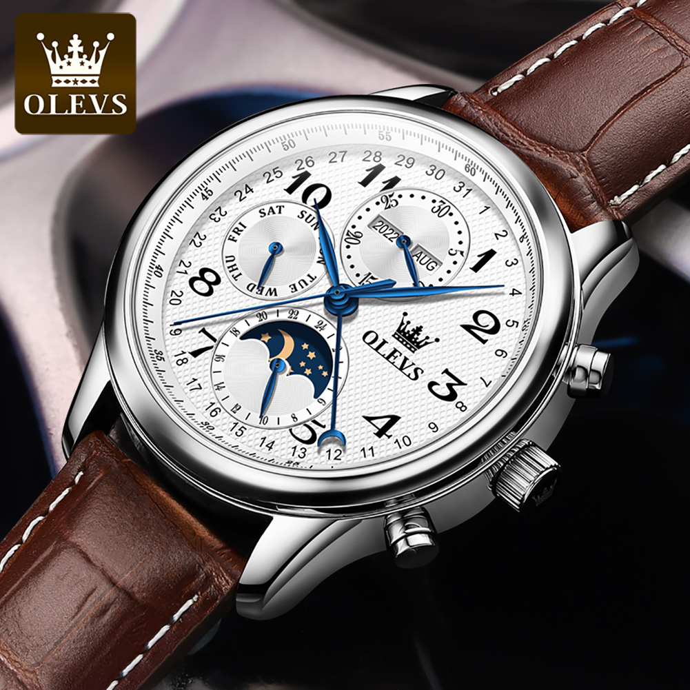 OLEVS 6667 Ay Evreli Erkek Saa - Luxury Watch On Sale incelemesi ve fiyatı
