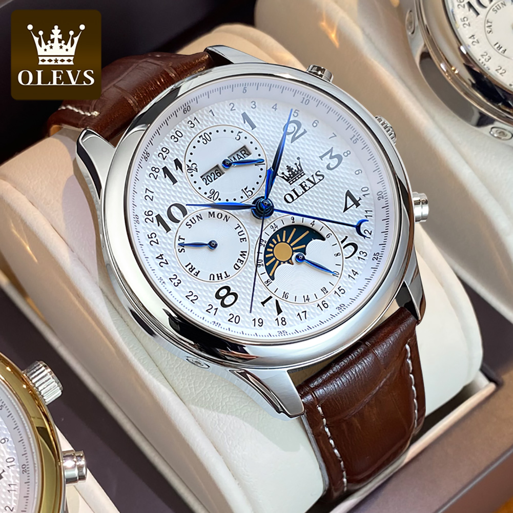 OLEVS 6667 Ay Evreli Erkek Saa - Luxury Watch On Sale incelemesi ve fiyatı