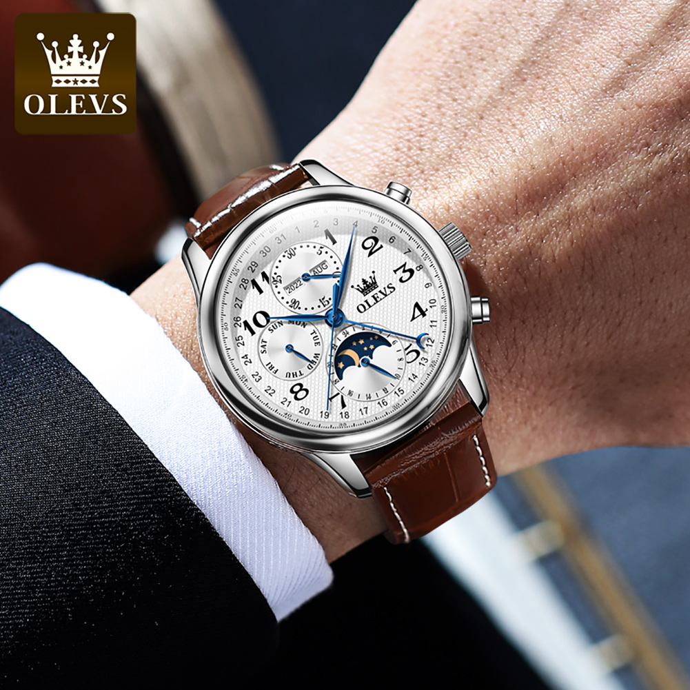 OLEVS 6667 Ay Evreli Erkek Saa - Luxury Watch On Sale incelemesi ve fiyatı