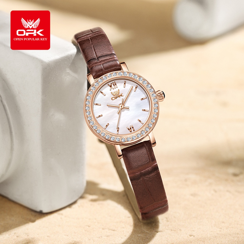 OPK 6063 Işık Lüks İzle Kadınl - Luxury Watch With Leather Strap incelemesi ve fiyatı