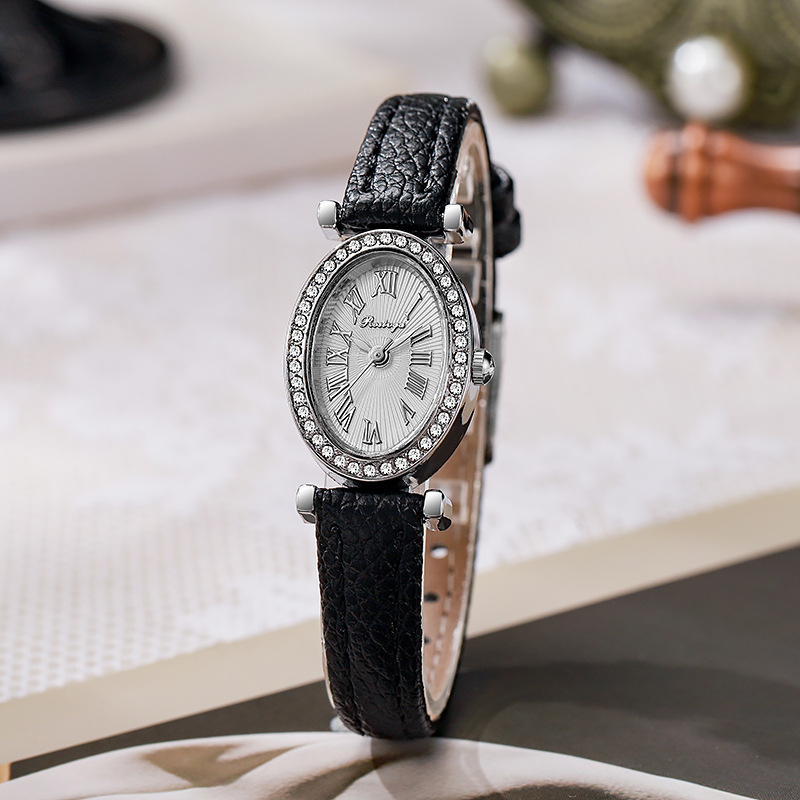 Lüks Kadın Saati Moda Oval Elm - Luxury Watch With Leather Strap incelemesi ve fiyatı