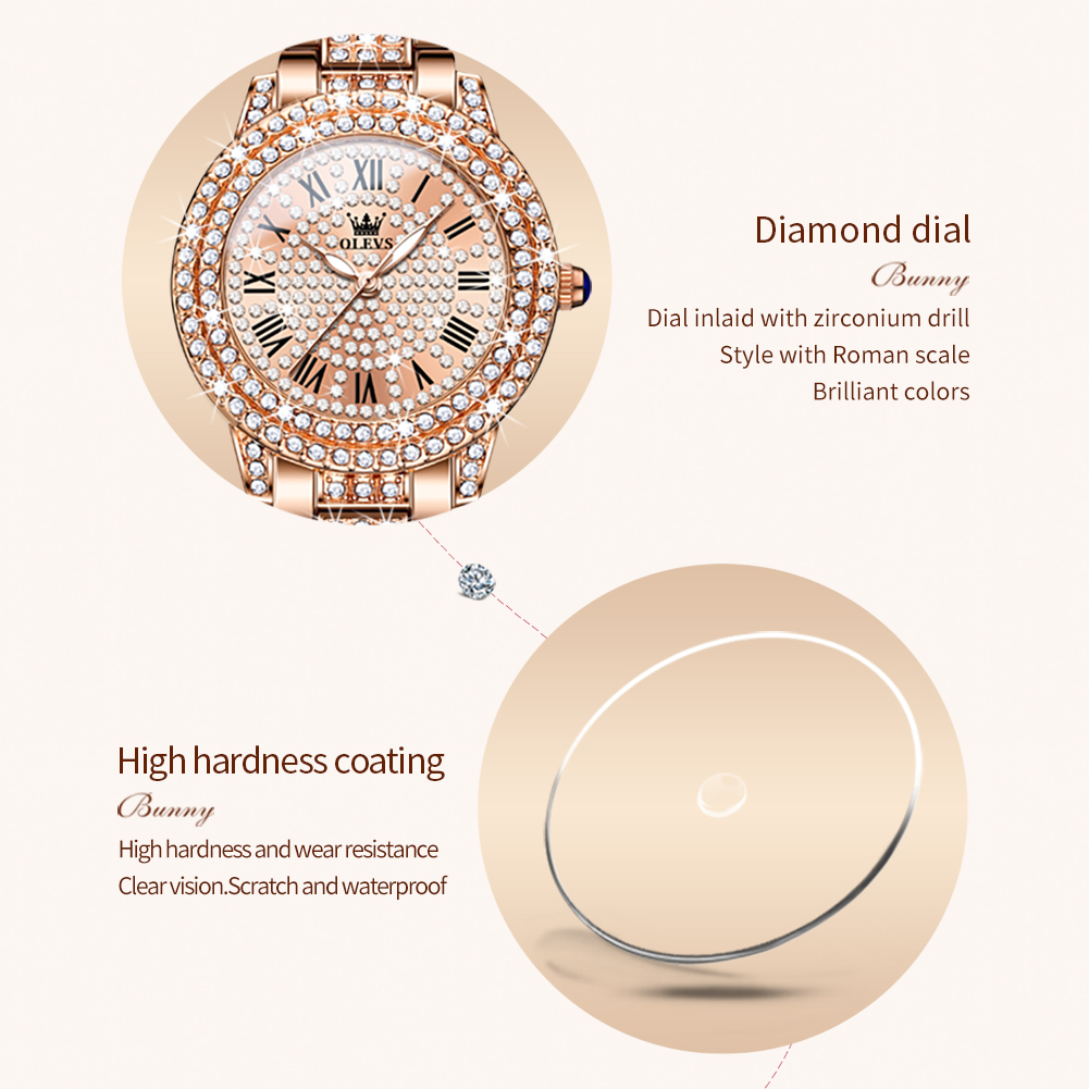OLEVS 9943 Lüks Tüm Elmas Orij - Luxury Watch Cheap incelemesi ve fiyatı